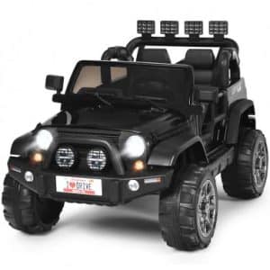 Jeep Elbil til 2 børn 12V L123 cm - Sort