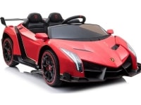 Lean Cars Lamborghini Veneno elbil til børn, rød
