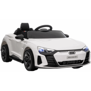Elektrisk Audi RS E-tron til børn 12V i metal og kunststof H41 x L103 x B58 cm - Hvid