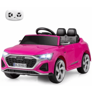 Elektrisk Audi SQ8 til børn 12V i metal og kunststof H43 x L98 x B49 cm - Lyserød