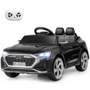 Elektrisk Audi SQ8 til børn 12V i metal og kunststof H43 x L98 x B49 cm - Sort