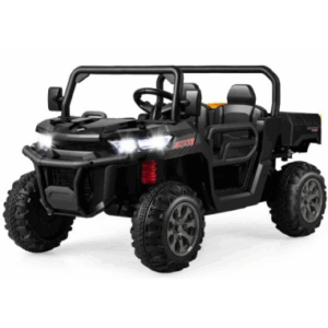 Elektrisk Jeep til 2 børn 12V i metal og kunststof H65 x L119 x B68 cm - Sort