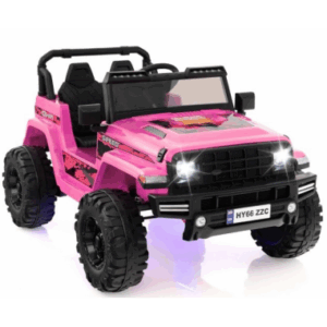 Elektrisk Jeep til 2 børn 24V i metal og kunststof H67 x L115 x B77 cm - Lyserød