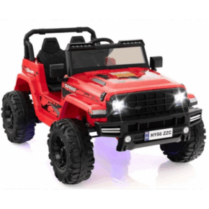 Elektrisk Jeep til 2 børn 24V i metal og kunststof H67 x L115 x B77 cm - Rød