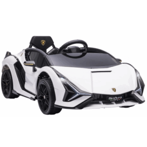 Elektrisk Lamborghini til børn 12V i metal og kunststof H40 x L108 x B62 cm - Hvid
