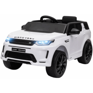 Elektrisk Land Rover bil til børn 12V i metal og kunststof H51 x L106 x B65,5 cm - Hvid
