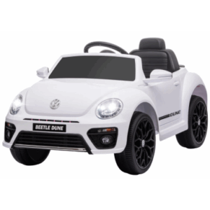 Elektrisk VW Bobbel til børn 12V i metal og kunststof H46 x L97 x B56,5 cm - Hvid