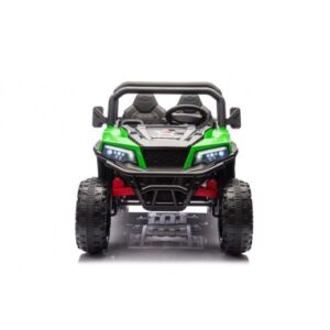 Elektrisk Farmer Truck II til 2 børn 4x24V i metal og kunststof H71 x L163 x B75 cm - Sort/Grøn