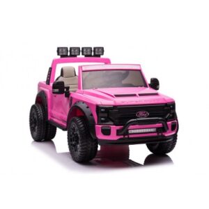 Elektrisk Ford Super Duty F450 til 2 børn 4x24V i metal og kunststof H75 x L128 x B82 cm - Pink