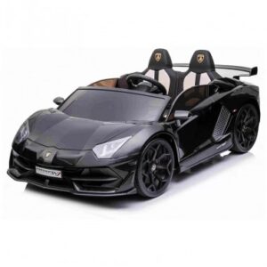 Elektrisk Lamborghini Aventador til 2 børn 4x12V i metal og kunststof H53,5 x L135 x B80 cm - Sort