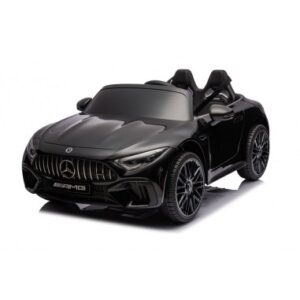Elektrisk Mercedes AMG SL63 til 2 børn 4x24V i metal og kunststof H49,5 x L124,5 x B74,5 cm - Sort