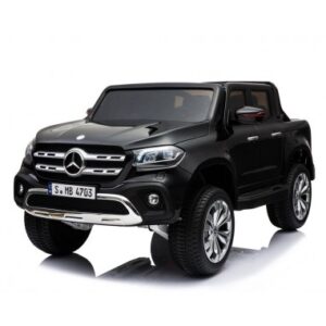 Elektrisk Mercedes X-Class til 2 børn 4x12V i metal og kunststof H66 x L141 x B78 cm - Sort