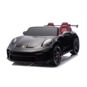 Elektrisk Porsche Spyder 911 GT3 til 2 børn 2x24V i metal og kunststof H53,5 x L135 x B80 cm - Sort