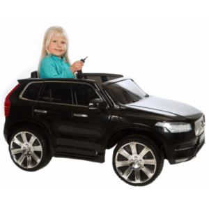 Elektrisk Volvo XC90 til 2 børn 2x12V i metal og kunststof H70 x L128 x B71 cm - Sort