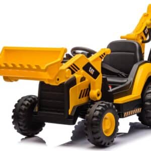 CAT Caterpillar EL Traktor m/Frontskovl + Gravekran til Børn