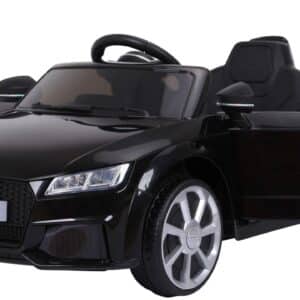 Audi TT RS ELBil til børn 12V m/2.4G+Gummihjul, Sort