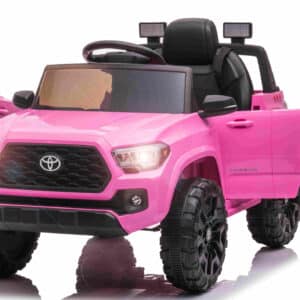Toyota Tacoma ELBil til børn m/Lithium + Læder og 2.4G, Pink