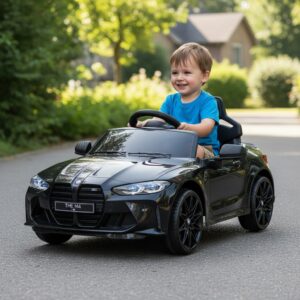 BMW® M4 Elbil Til Børn 12V Sort